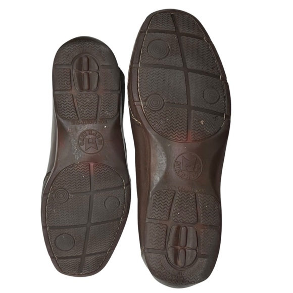 Mephisto Size 10 Cool Air Dark Brown Leather Slip On Loafers Driver - Picture 11 of 15